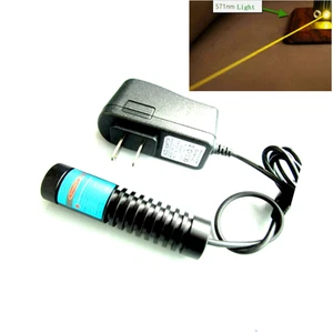 571nm 20mw Gold Yellow Diode Laser Dot Module 12V /22x90mm & Adjusted Focus Beam - Picture 1 of 8