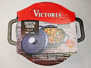 Gusseisen Dutch Oven Victoria -OLLA- 4 QT Gewürzt Gusseisen - Bild 1 von 7
