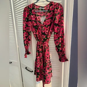ONLY By Neon & Nylon Belted Floral Dress - Picture 1 of 7