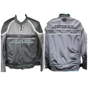 Harley Davidson Mens Size Large Affinity Mesh Riding Armored Jacket 98296-17VM - Picture 1 of 13