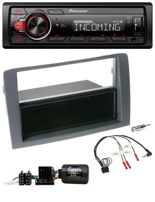 Pioneer Bluetooth USB DAB Lenkrad Autoradio für Fiat Idea 2006-2011 grau - Bild 1 von 4
