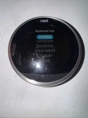 Google Nest Learning Thermostat - Stainless Steel - T3007ES Model: A0013 - Image 1 of 4
