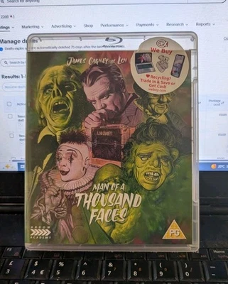 MAN OF A THOUSAND FACES BLURAY VERY GOOD CONDITION - Image 1 of 2