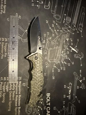 Cuchillo LinerLock asistido LAPG LA Police Gear - Acabado de piel de serpiente Foto 1 de 2