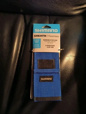 Alicate de pesca Shimano funda de nailon con clip de acero inoxidable con respaldo de cuero Foto 1 de 4