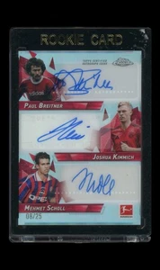 2024/25 Topps Chrome Bundesliga Kimmich / Scholl / Breitner / 25 Triple Auto - Imagen 1 de 2