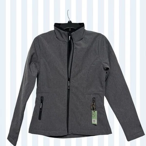Chaqueta softshell Roper Tech gris jaspeado para mujer, talla XS, nueva - Imagen 1 de 10