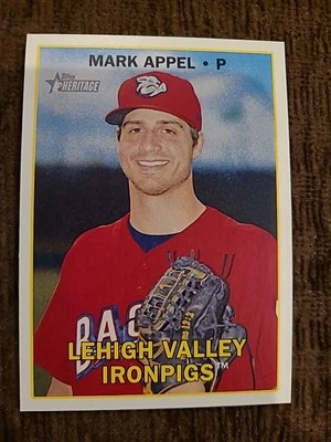 10 CARD LOT -2016 Topps Heritage Minor League Mark Appel Lehigh Valley Ironpigs - Image 1 of 2
