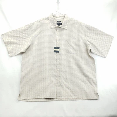 NEW Joseph & Feiss Shirt Mens 2X Big Plaid Classic Fit Button Up Short Sleeve - Image 1 of 4