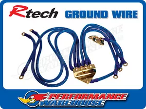 Kit de alambre a tierra automático Rtech 9,8 mm 7 cables chapado en oro calidad superior, JAA-7001G-BU - Imagen 1 de 3