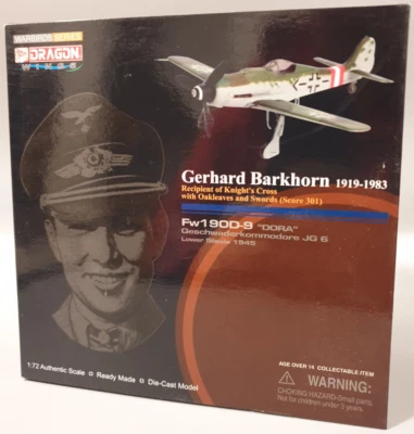 Dragon 50115 Gerhard Barkhorn cavaliere portacroce abbattimenti FW-190D DORA ... - Immagine 1 di 4