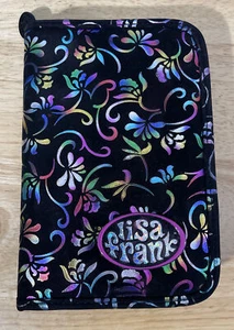 VIntage Y2K LISA FRANK Address Book Planner Calendar Zip Close Floral Print - Picture 1 of 11