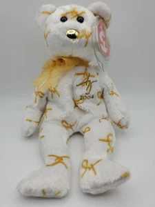 TY Beanie Baby - 2004 SIGNATURE BEAR (8.5 inch) - MWMT's Stuffed Animal Toy - Picture 1 of 9