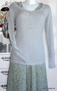 NOA NOA camisa manga larga botones gris mezcla gris  - Imagen 1 de 3