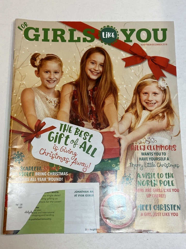 For Girls Like You Magazine Nov Dec 2018 Giving Christmas Gifts Riley Clemmons - Image 1 of 1
