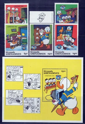 Grenada Grenadines 631-636 MNH Disney Christmas Donald Duck ZAYIX 0701M0091 - Image 1 of 3