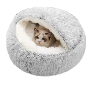 PETSWOL Cozy Burrowing Cave Pet Bed for Dogs and Cats - Picture 1 of 12