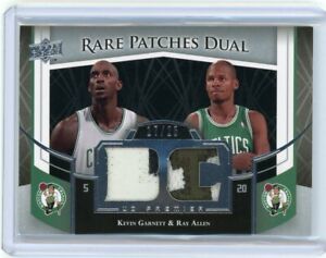 2007-08 UD Premier Rare Patches Dual #RP2-AG Kevin Garnett/Ray Allen #17/25