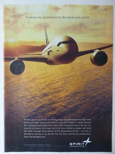 9/2008 PUB SPIRIT AEROSYSTEMS AIRBUS A350 XWB AIRLINER ORIGINAL AD - Picture 1 of 1