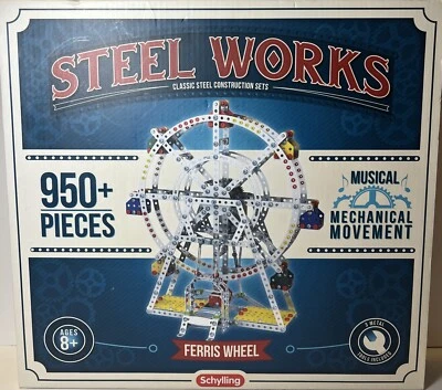 Schylling Steel Works  Ferris Wheel Steel Construction Building Model Set NEW - Image 1 of 3