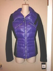 HALIFAX TRADERS DOWN PUFF LADIES PURPLE-BLACK JACKET SIZE SMALL NEW. - Picture 1 of 1