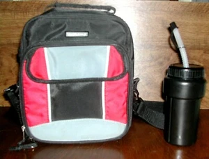 EXTREME Insulated Soft Shell Lunch Bag Box 16 oz. Drink Bottle Carry Strap VGC - Picture 1 of 3