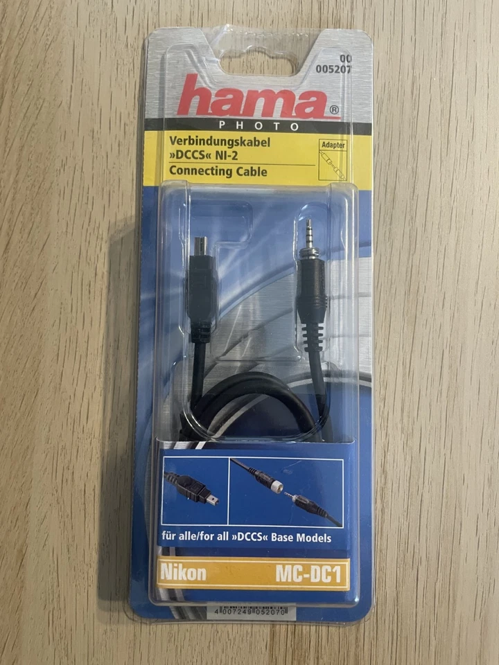 Hama Connection Cable - DCCS    NI-2 FOR DCCSYSTEM Adapter  Nikon MC-DC1 - Image 1 of 1