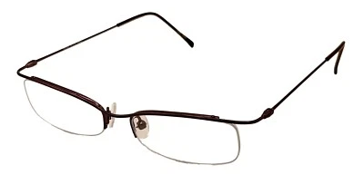 Perry Ellis Mens Bottom Rimless Rectangle Metal Eyewear Frame 203 1 Brown. 48mm - Image 1 of 4