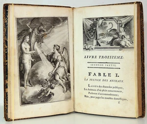 1773. Fables de M. Dorat. 48 vignettes et 46 culs-de-lampe de Marillier - Picture 1 of 12