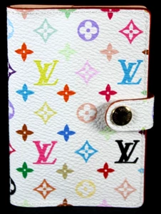 LOUIS VUITTON Geldbörse weiß Monogramm bunt Canvas CARNET DE BAL faltbar - Bild 1 von 7