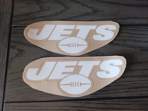 New York Jets full size football helmet decals set Cover