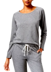 Alfani Women's Back Lace-Panel Pajama Top, Pewter Heather, XXXL - Picture 1 of 3