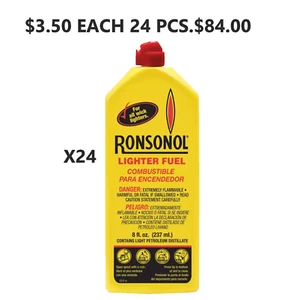 RONSONOL Lighter Fluid 8 Oz (LOT OF 24 ) - Picture 1 of 1