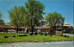Postkarte Willkommen Motel Macon Missouri Chrome unbesendet - Bild 1 von 2