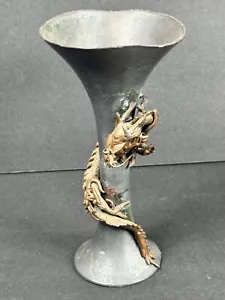 Antike japanische Bronze? Drachen Vase - Bild 1 von 15