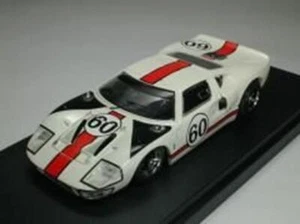 Bang 7346 1/43 GT40 Le Mans 1966 #60 J. Ickx / J. Neerpasch White Model Car - Picture 1 of 6