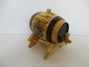 BOTTICELLA VERNICIATA DECORATA + SUPPORTO + SPINA ANNI '80 - Picture 1 of 3