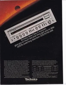 RARE 1980 Panasonic Technics SA-818 Receiver Print-Ad / Great Art-Great Receiver - Picture 1 of 1
