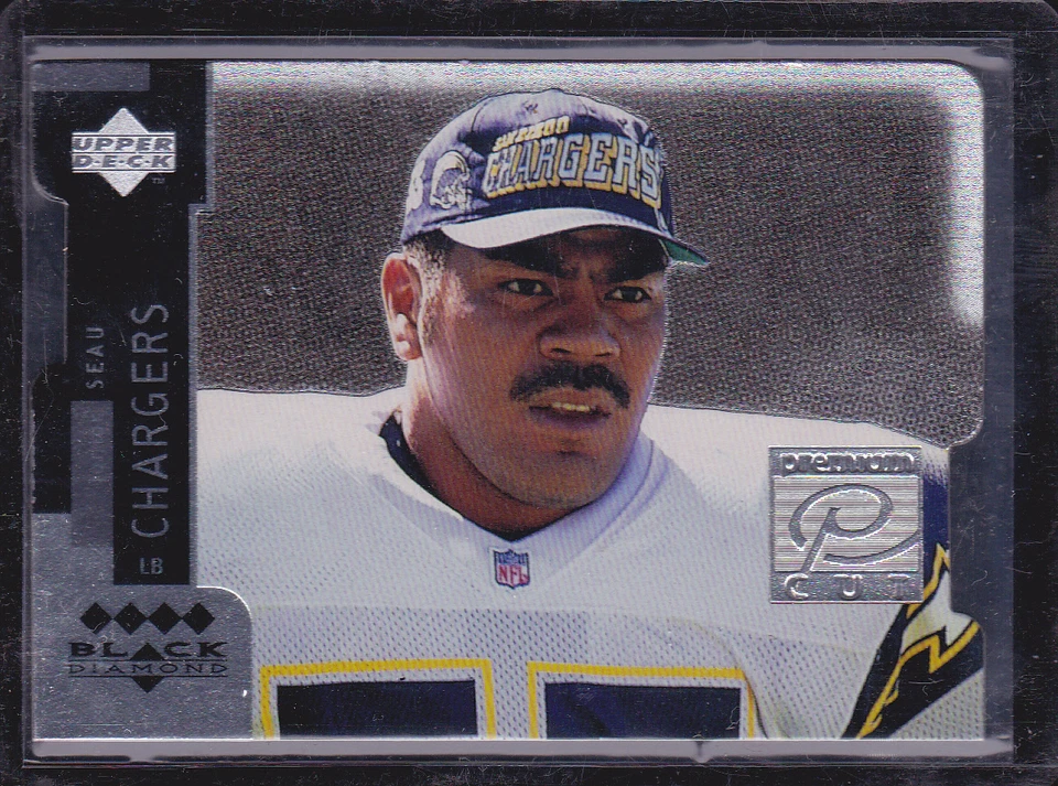 1998 BLACK DIAMOND PREMIUM CUT QUADRUPLE HORIZONTAL #PC9 JUNIOR SEAU - Image 1 of 1