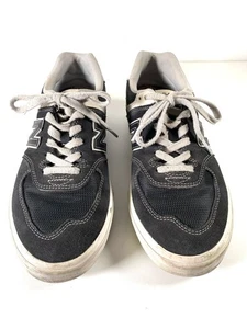 Size 8.5 Men's / Size 10 Women's New Balance Numeric 574 Black Sneakers Shoes - Picture 1 of 19