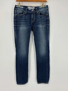 BKE Faded Dark Wash Blue Denim Culture Ankle Skinny Jeans Damen Gr. 28 - Bild 1 von 12