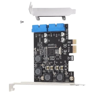 1pc PCIE to Internal 2 Port 19Pin Header 4 Port USB 3.0 Expansion Adapter Card - Image 1 of 4