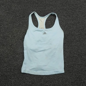 Adidas ClimaCool Tank Top Girls Large Built-In Bra Racerback Athletic Shirt - Picture 1 of 12