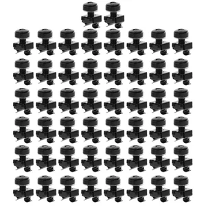 50 Sets Metal Cage Nuts Professional Cage Bolt Screws Tool for Rack Mount - Afbeelding 1 van 11