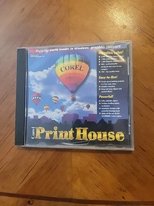 Corel Print House for Windows CD Runs on Windows 95 and IBM PC 486 DX Clipart - Picture 1 of 3