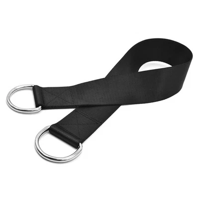 Tree Swing Strap Hook Rings Connecting Belt Dumbbell Barbell Rope Handles Strap - Image 1 of 4