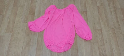 Body BEVERLY VOGUE CALIFORNIA De Colección Años 70 ROSA CALIENTE, broches de presión, manga larga, nailon, M Foto 1 de 4