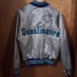 Usfl San Antonio Gunslingers Varsity Style Button Up Jacket - Picture 1 of 10