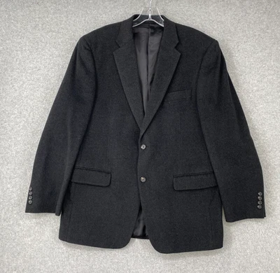 Claiborne Blazer Men's 42R Dark Gray Wool Silk Cashmere 2 Button Sports Jacket - Image 1 of 4