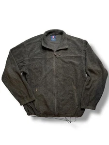 Chaps Brown Fleece Jacket – Full Zip – Size XL – Side Pockets – Good Condition - Picture 1 of 11